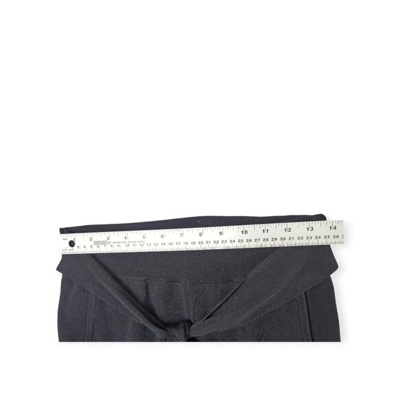 🛍️ LUSH Black Knit Tie-Front Joggers - Women's Medium Black - - Picture 3 of 9